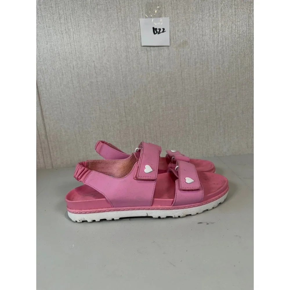 Women's Stoney‎ Clover Lane x Target Pink Heart Two Strap Sport Sandals Size 7